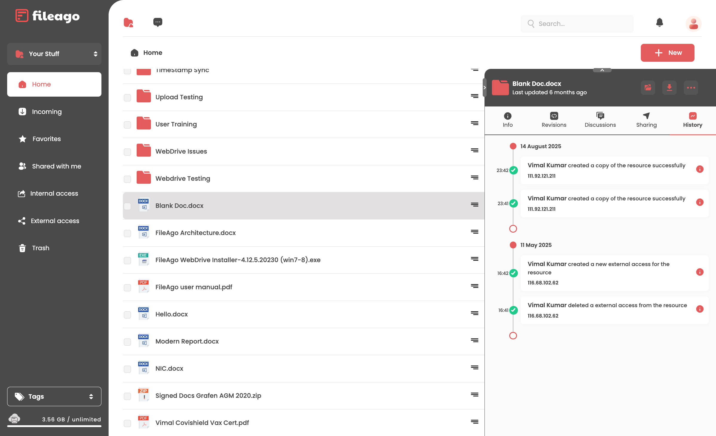 File History