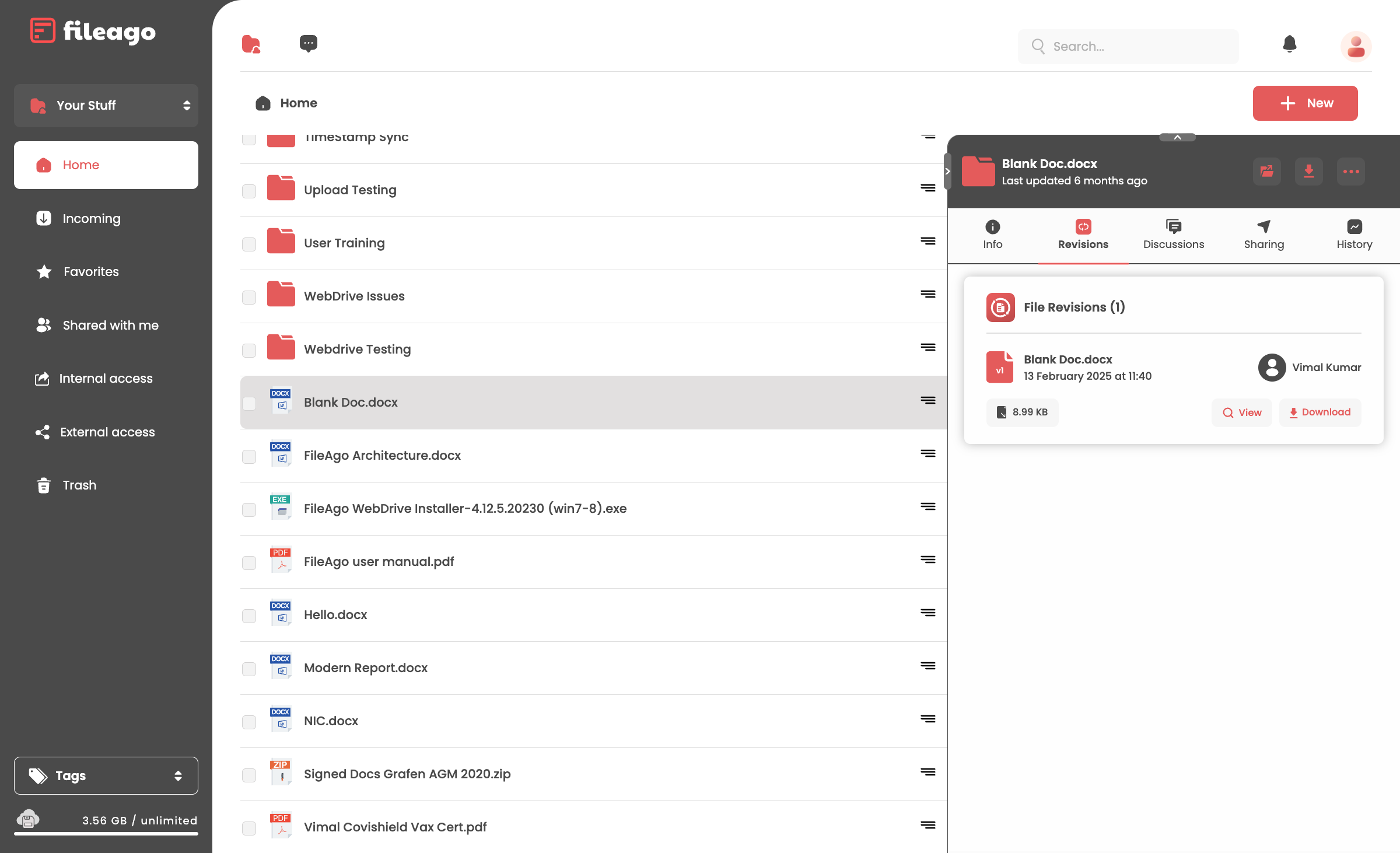 File Revisions